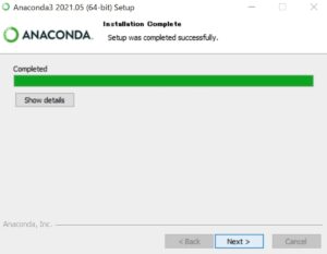Anacondaのインストール（Windows）　インストール中